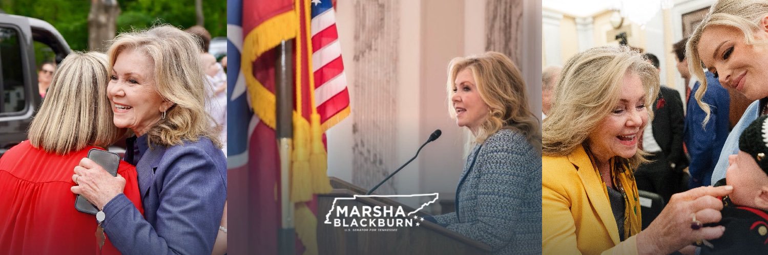 Sen. Marsha Blackburn's banner