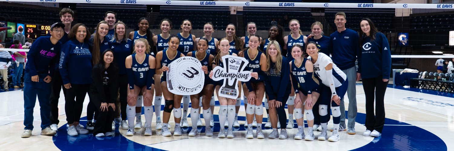 UC Davis Women's Volleyball's banner