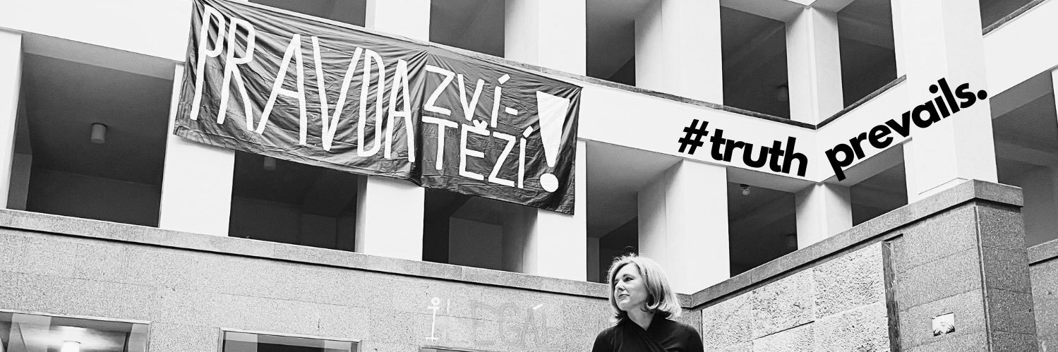 Věra Jourová's banner