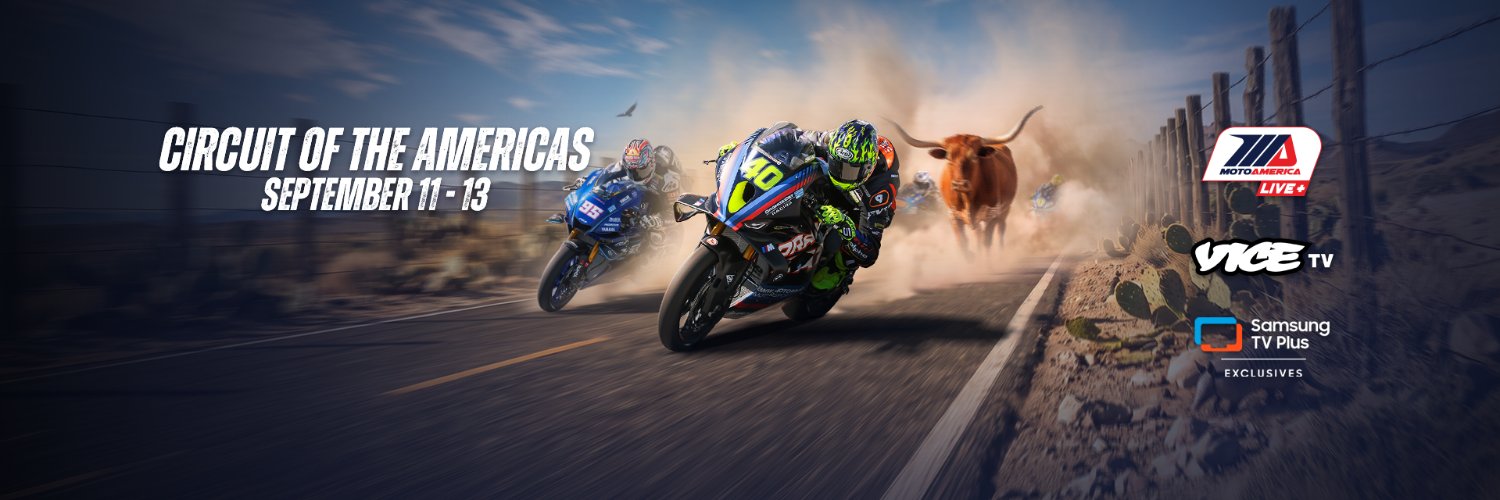 MotoAmerica's banner
