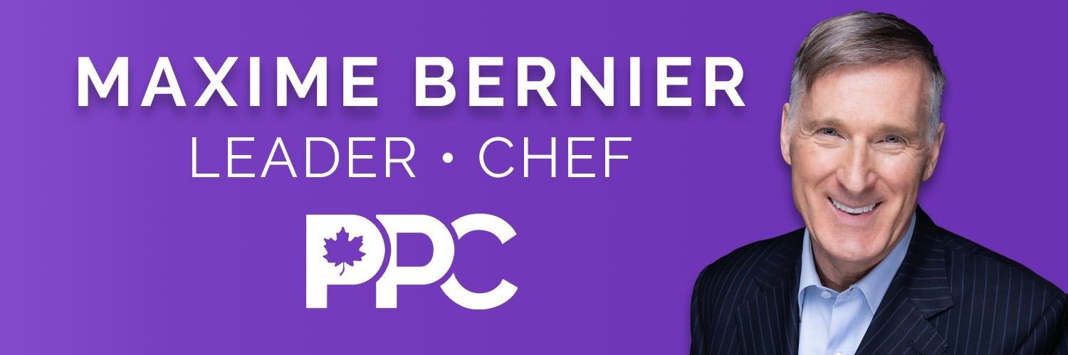 Maxime Bernier's banner