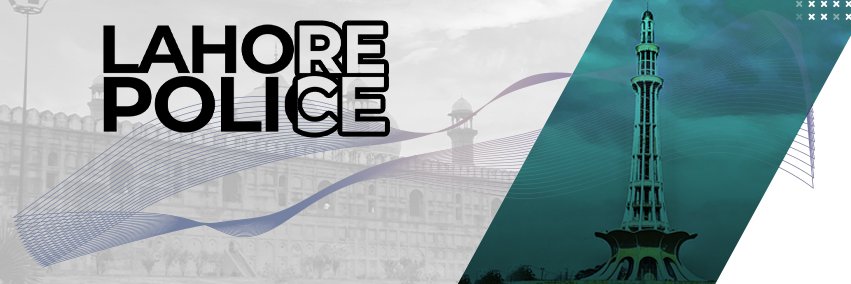 Lahore Police Official's banner
