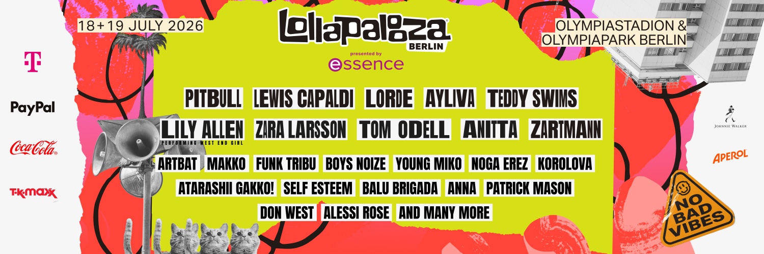 Lollapalooza Berlin's banner