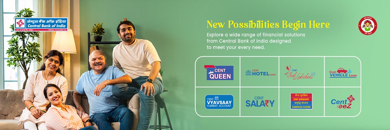 Central Bank of India's banner