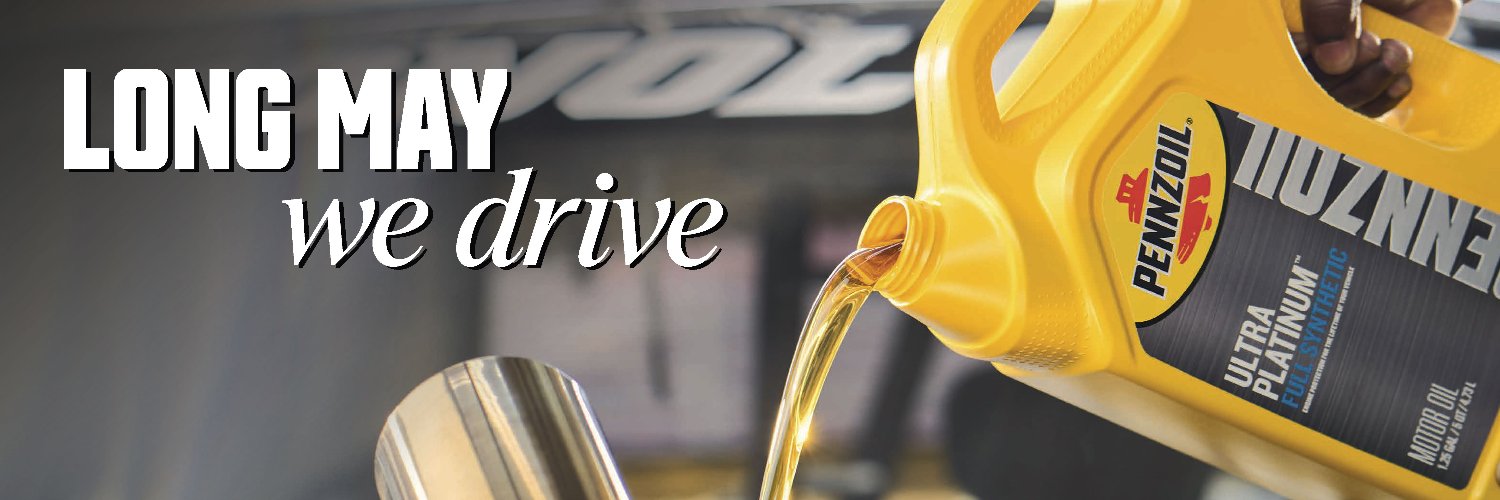 Pennzoil's banner