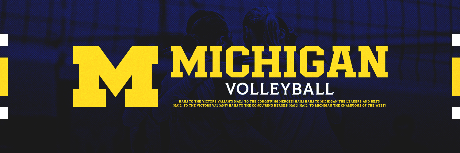 Michigan Volleyball's banner