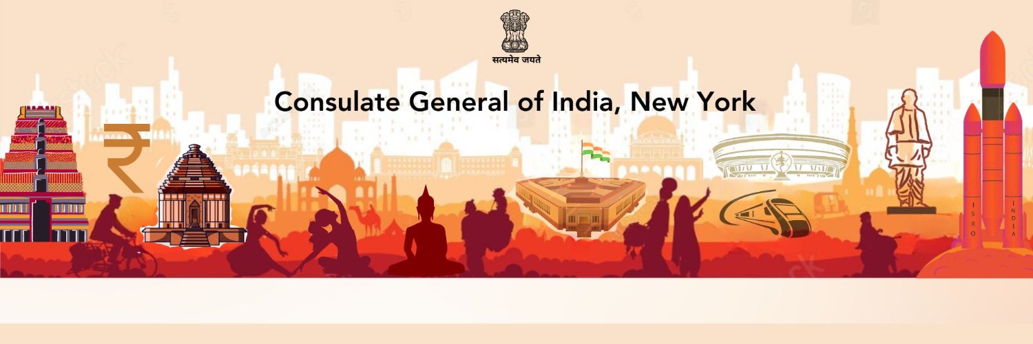 India in New York's banner