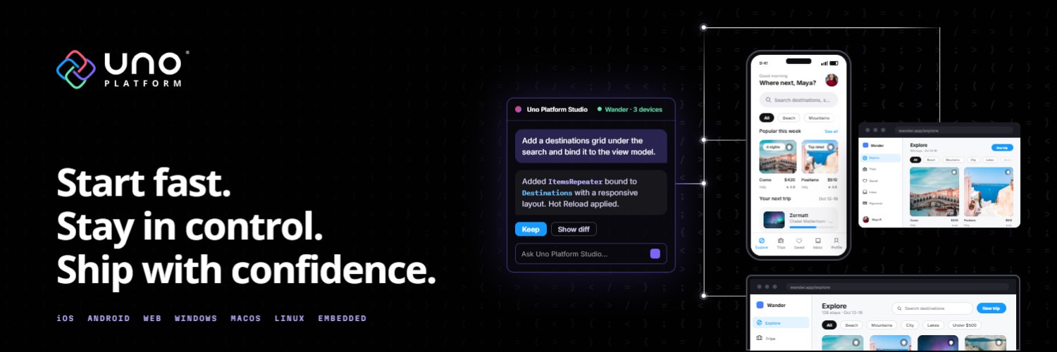 Uno Platform's banner