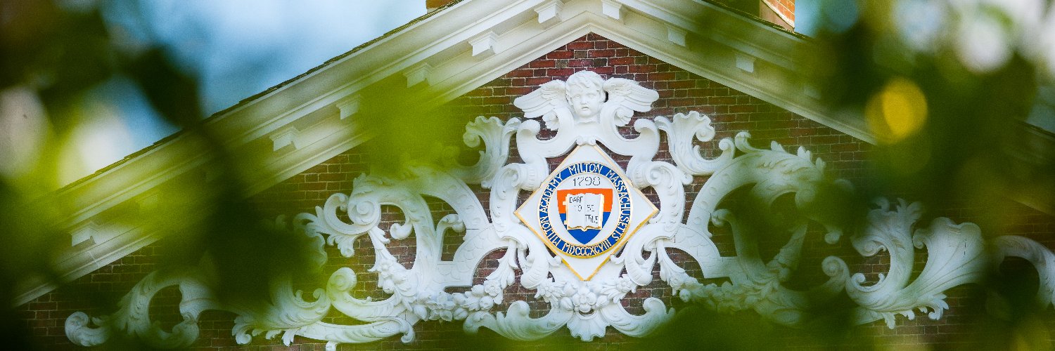 Milton Academy's banner