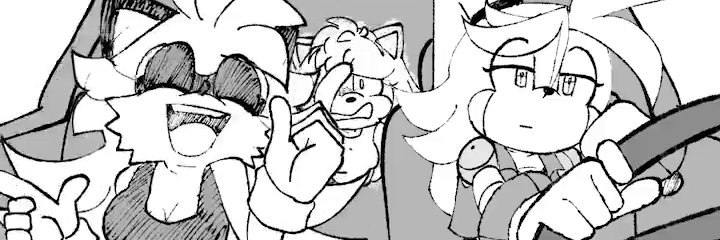 SONIC M.  comms on SALE's banner