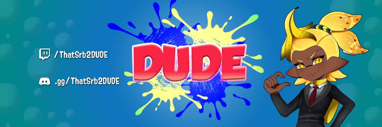 DUDE @ Splatoon 3's banner