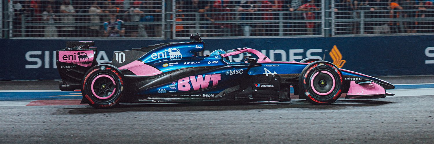 BWT Alpine Formula One Team's banner