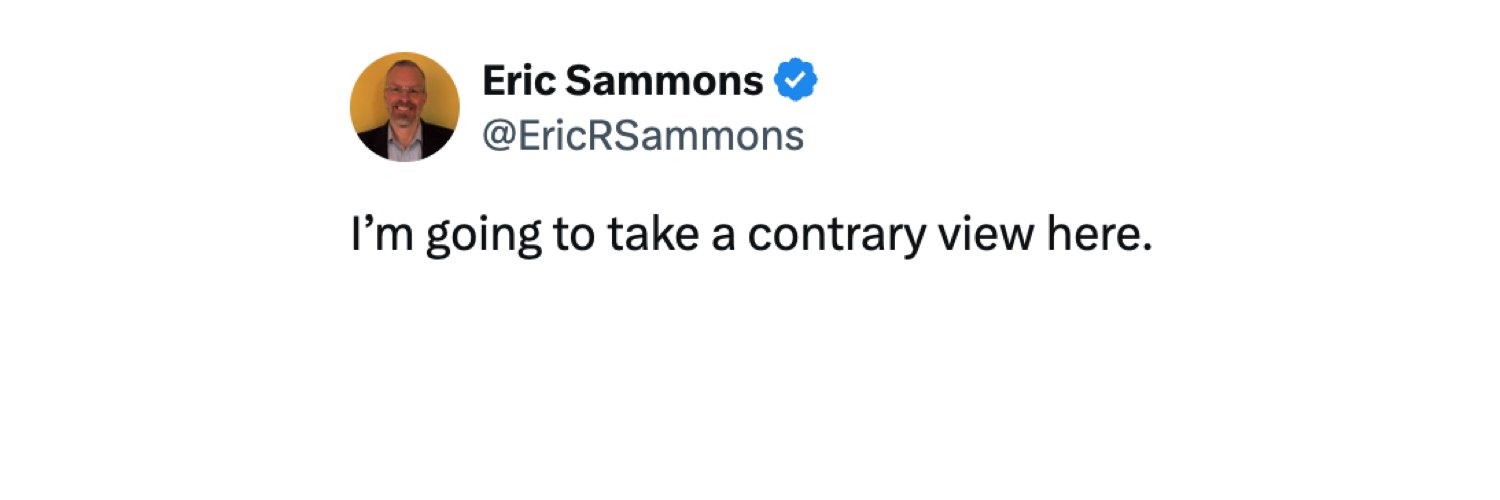 Eric Sammons's banner