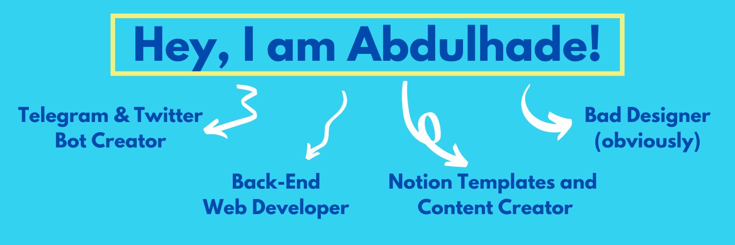 Abdulhade Ahmad 🧔🏻💻's banner
