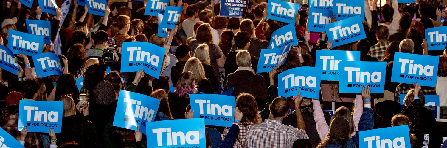 Tina Kotek's banner