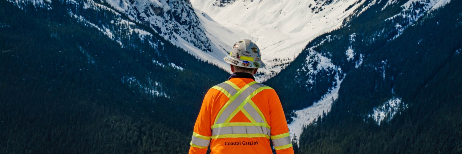 Coastal GasLink's banner