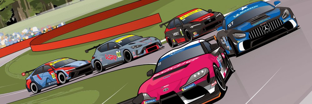 IMSA's banner