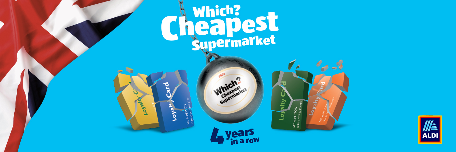Aldi Stores UK's banner