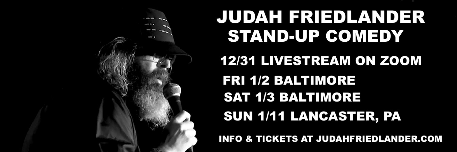 Judah Friedlander's banner