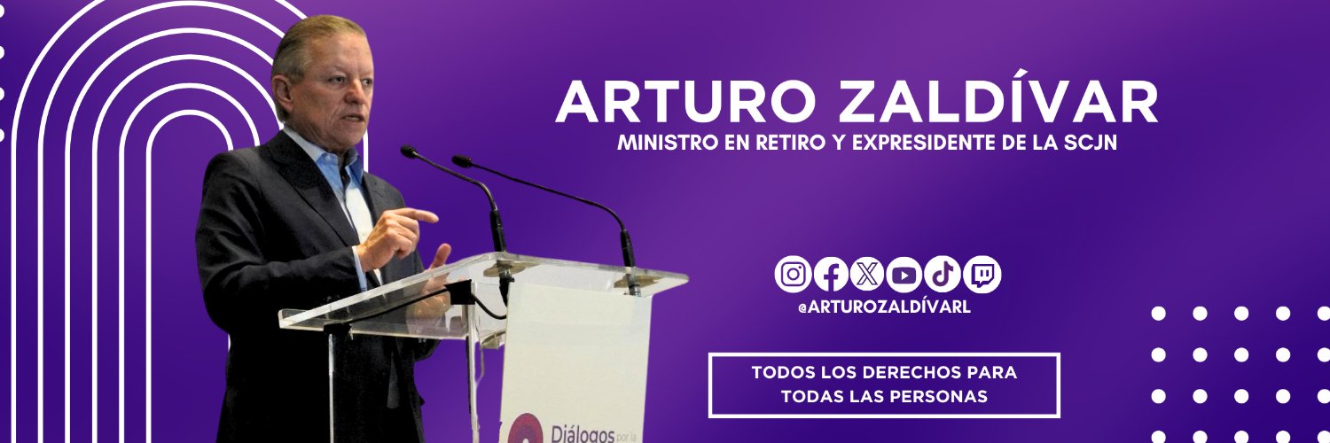 Arturo Zaldívar's banner