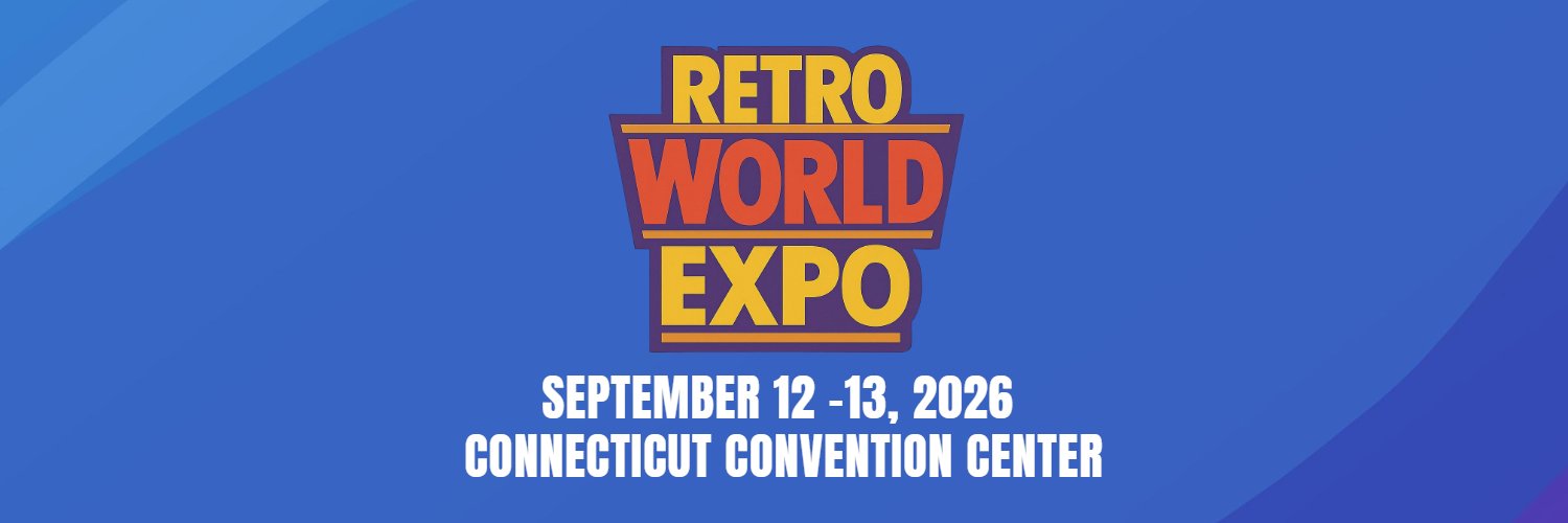 Retro World Expo's banner