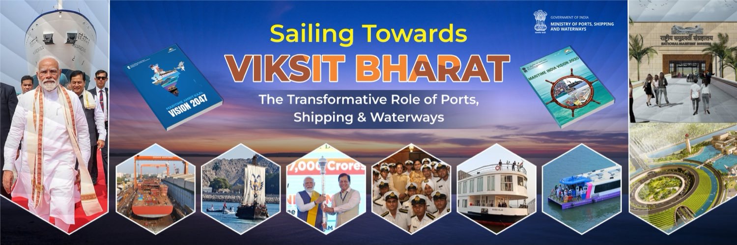 Ministry of Ports, Shipping and Waterways's banner