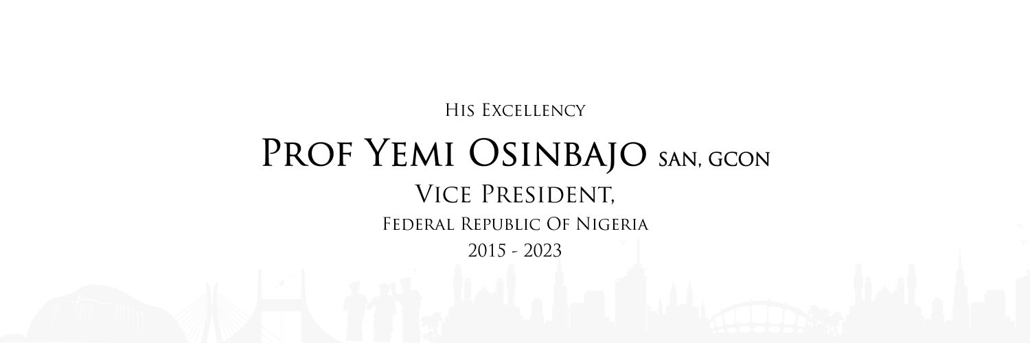 Prof. Yemi Osinbajo's banner