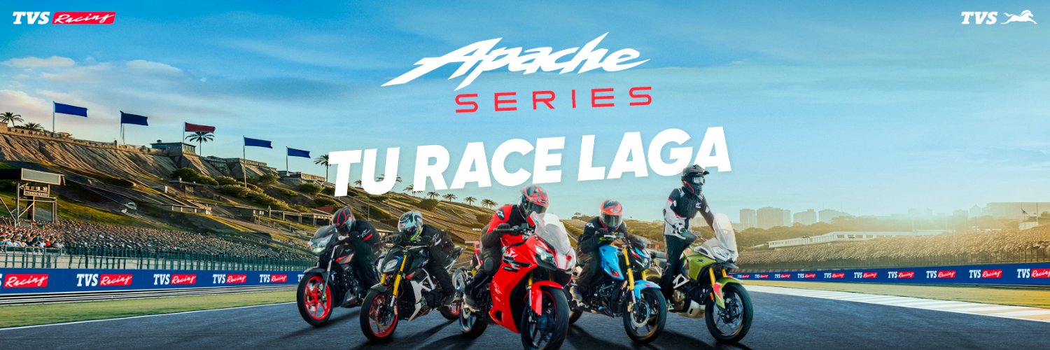 TVS Apache Series's banner