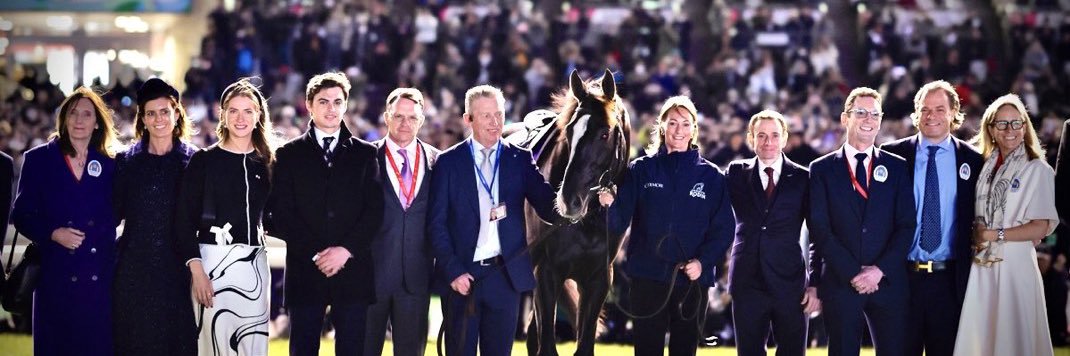 Tom Magnier Coolmore's banner