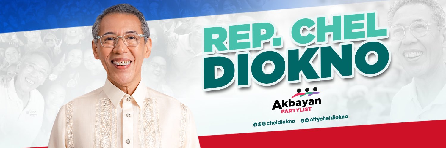 Chel Diokno's banner