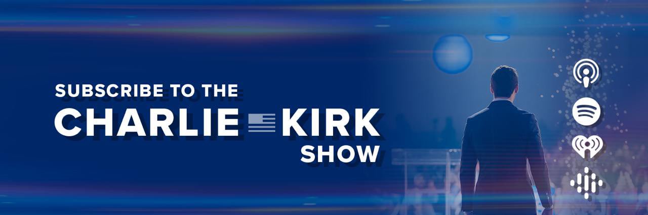 Charlie Kirk's banner