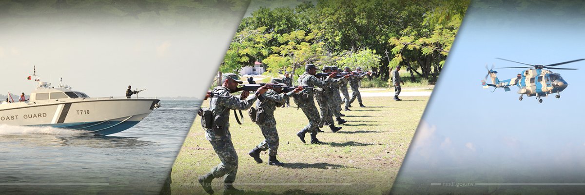 Maldives National Defence Force's banner