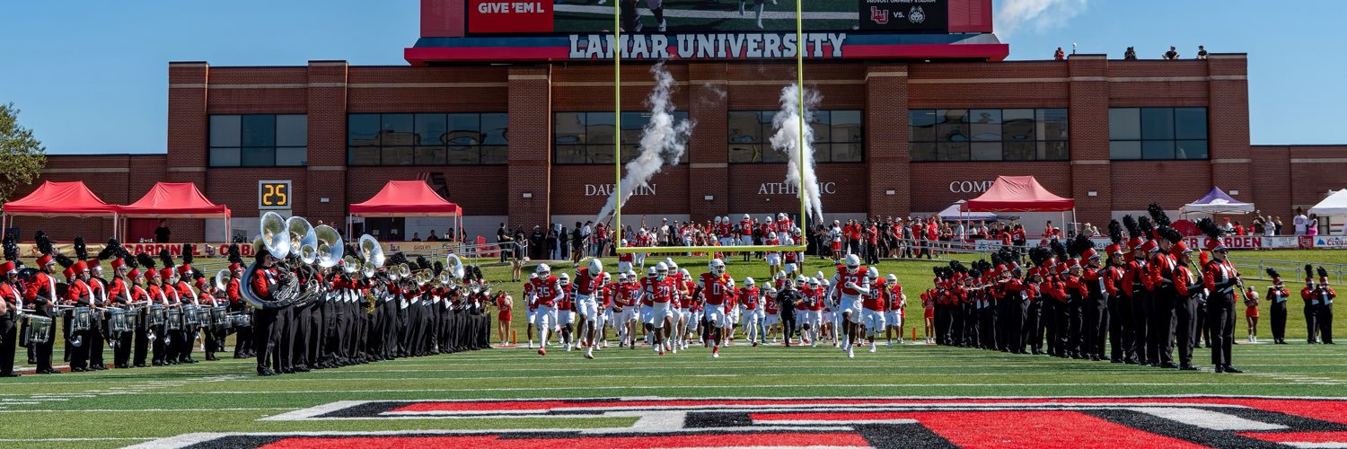 Lamar University Football's banner