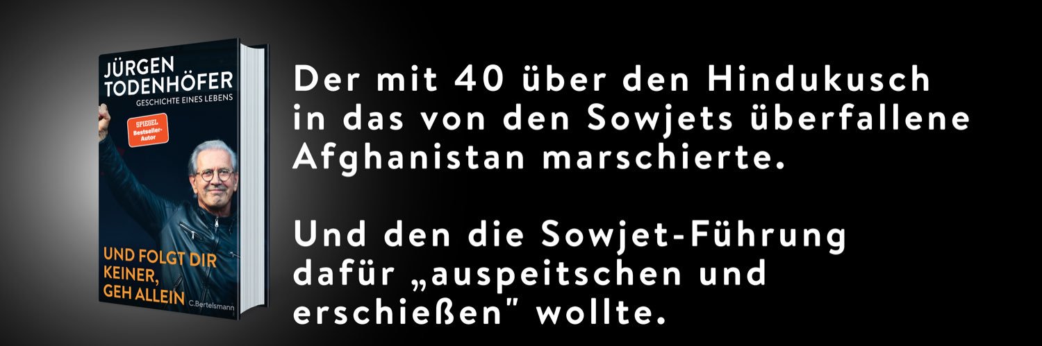 Jürgen Todenhöfer's banner