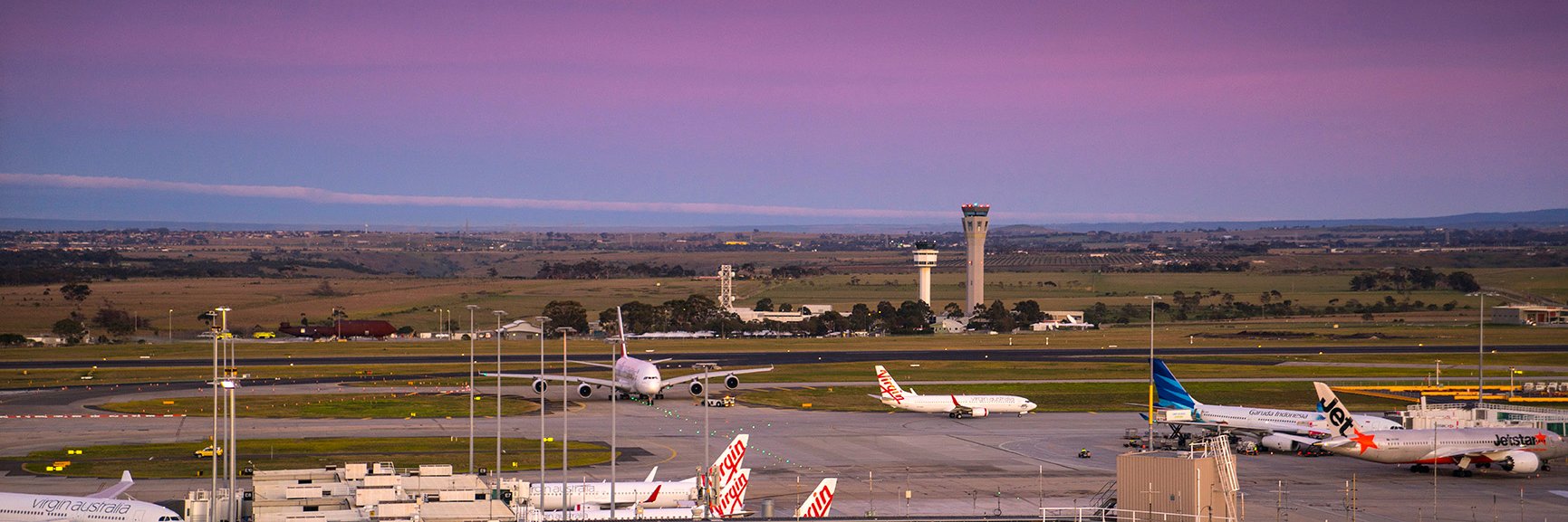 Melbourne Airport's banner