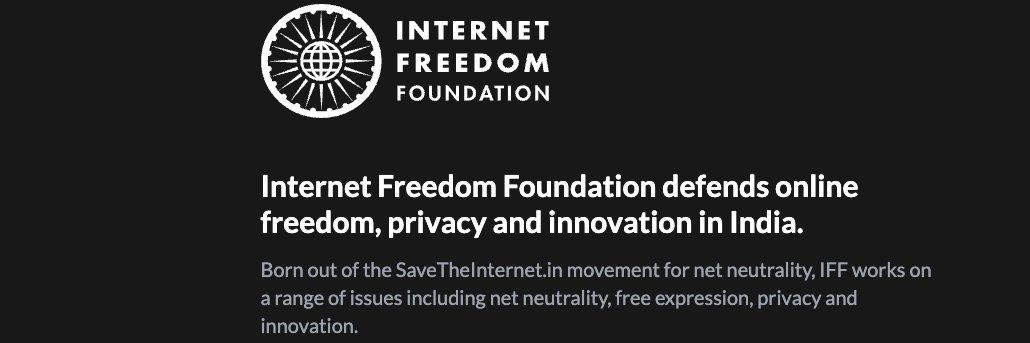 Internet Freedom Foundation (IFF)'s banner