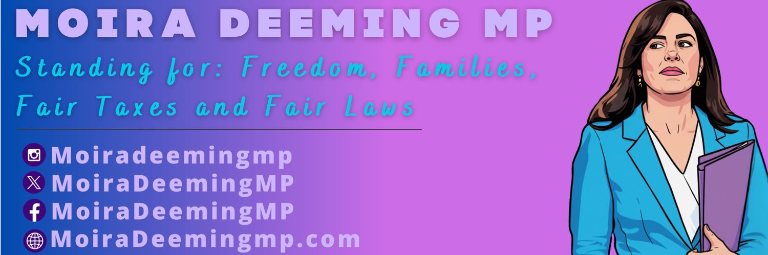 Moira Deeming MP's banner