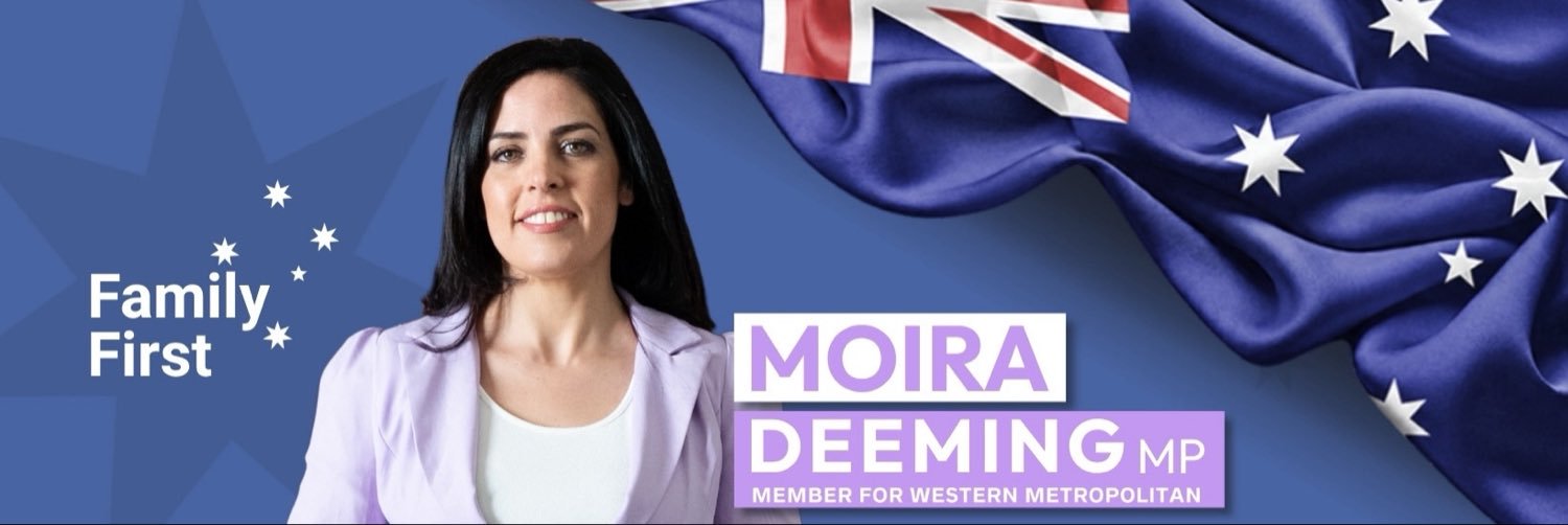Moira Deeming MP's banner