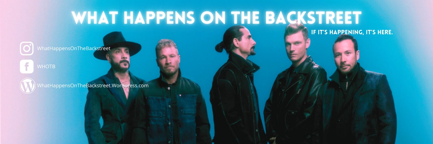 What Happens On The Backstreet's banner