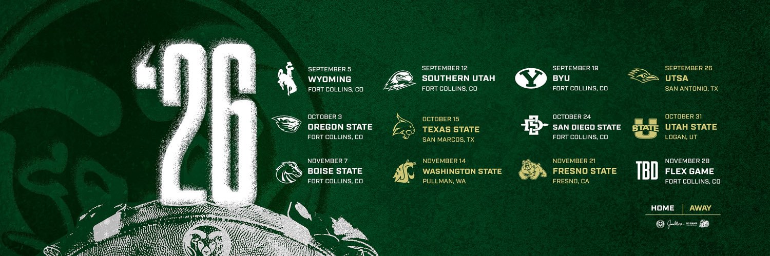 Colorado State Football's banner