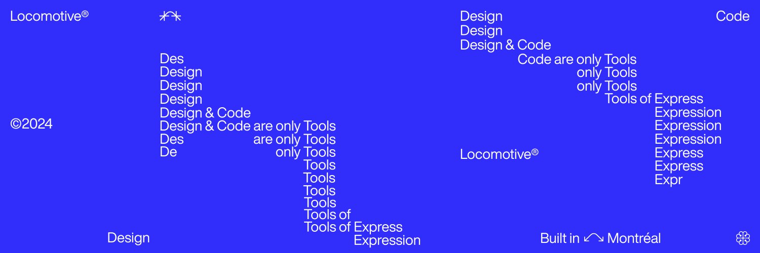 Locomotive®'s banner