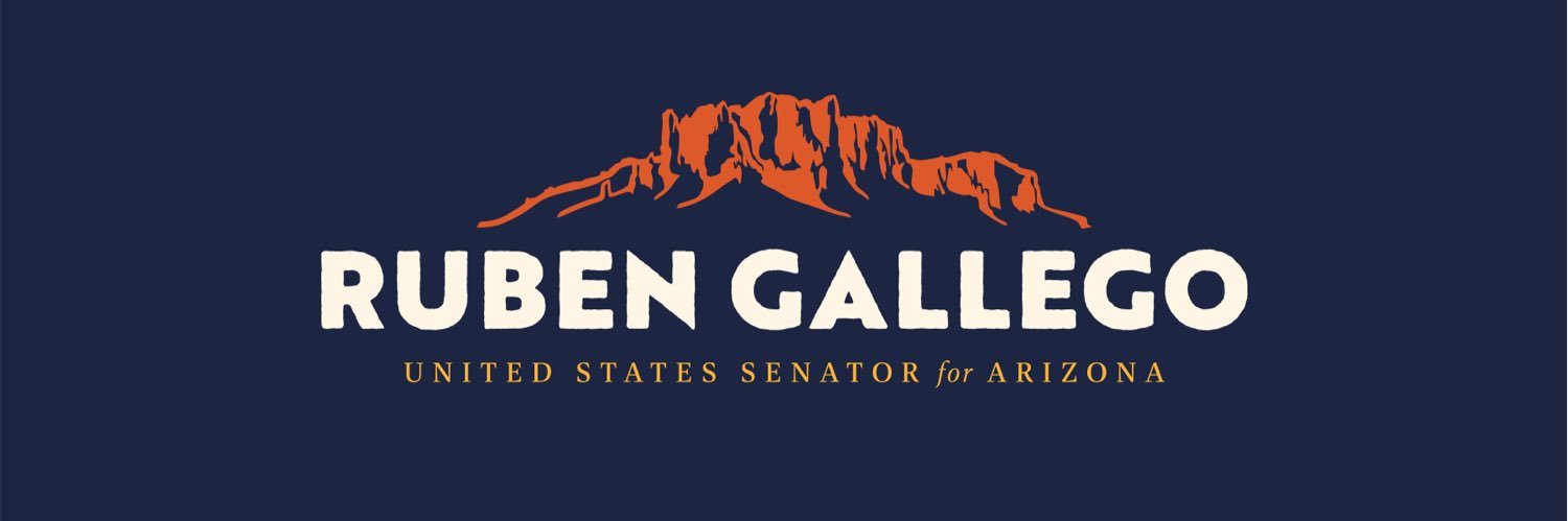 Senator Ruben Gallego's banner