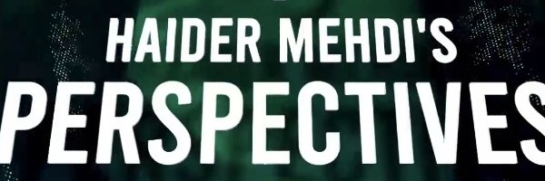 Haider Mehdi's banner