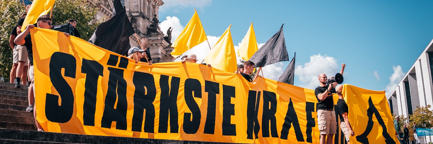 Identitäre Bewegung's banner