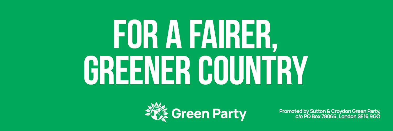 Croydon Green Party's banner