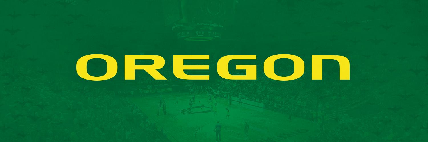 Oregon Volleyball's banner