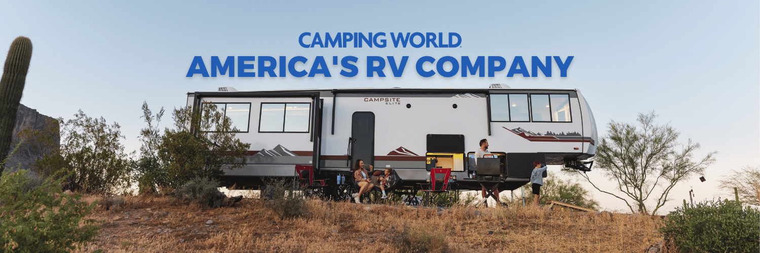 Camping World's banner