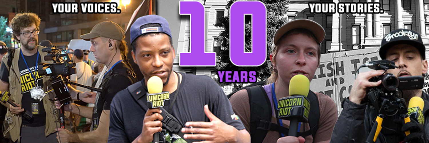 UNICORN RIOT's banner