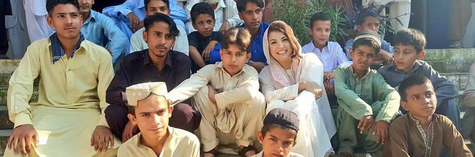 Reham Khan's banner