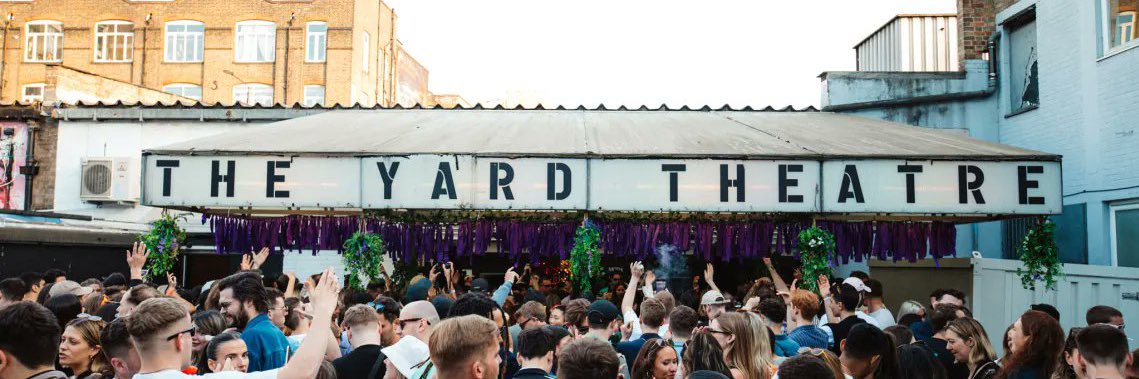 The Yard Theatre's banner
